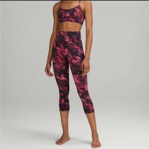 Lululemon Athletica Red and Black Leggings